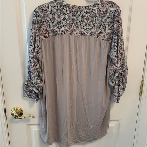 Davina Patterned Women's Top with Tassel Detail Boho size Large - Picture 6 of 6